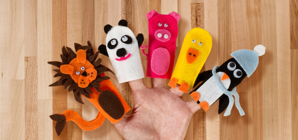 puppets on fingers